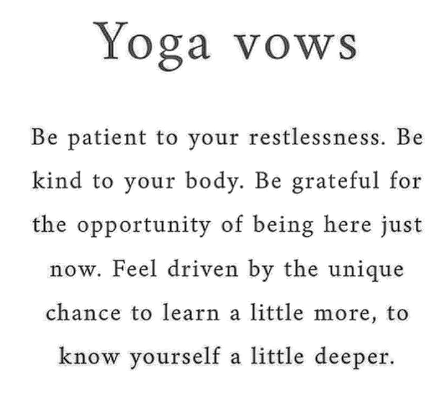 yoga vows