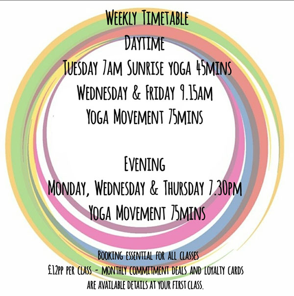 Weekly Timetable